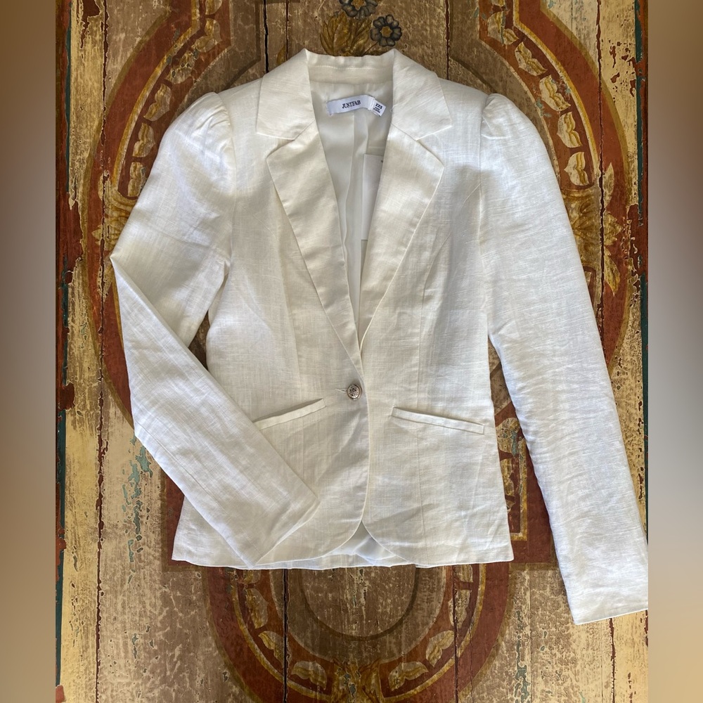 🦋Just Fab Linen Blazer